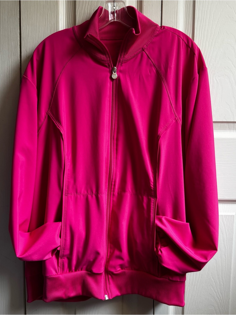 Cherokee Women’s Hot Pink Full-Zip 2 Pocket Jacket